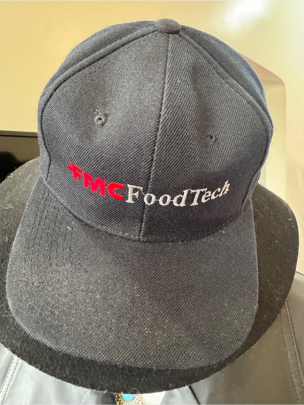 FMC FoodTech Black Embroidered Logo SnapBack Hat